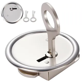 Wuhonghao Spardosen Schloss Inkl. 2 SchlüSsel Metall,Spardose Schloss, 39 mm Rund,Sparschwein-Schloß mit SchlüSsel,Spardosenschloß Metallic füR Runde LöCher Mit Einem Durchmesser Von 33 mm Bis 36 mm