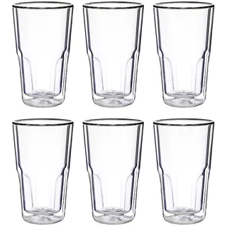 Butlers Trinkgläser (6er Set) Hot & Cold 350 ml , Transparent , Glas , Gläser, Trinkgläser