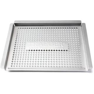 Traeger Grillkorb 40 x 29 x 3 cm Edelstahl silber