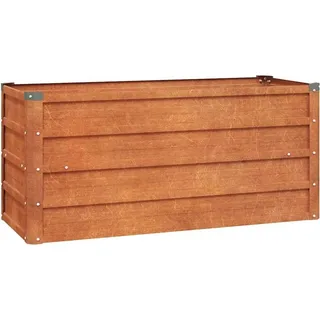 vidaXL Hochbeet Rostig 100 x 40 x 45 cm Braun