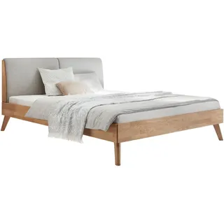 Hasena Bett , Hellgrau, Eiche Bianco , Holz , Eiche , massiv , 140x200 cm , Über- und Sondergrößen erhältlich, gepolstertes Kopfteil, in verschiedenen Holzarten erhältlich, in verschiedenen Größen erhältlich , Schlafzimmer, Komplette Schlafzimmer und Serien, Schlafzimmerserien