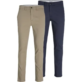 JACK & JONES Chinos Marco Dave Hosen Beige 28 32