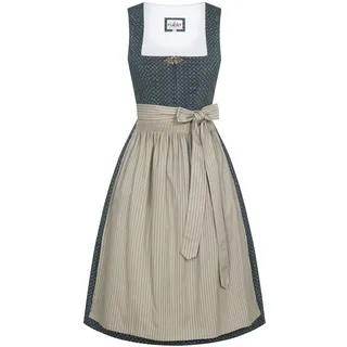Dirndl NÜBLER "Midi Dirndl Emily", Damen, Gr. 44, EURO, grün, Obermaterial: 100% Polyester PES., Kleider Dirndl