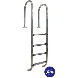 Gre Poolleiter , Alufarben , Metall , 183 cm , Freizeit & Co, Pools & Wasserspaß, Poolzubehör, Poolleitern