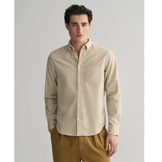 Gant Reg Ut Corduroy Überhemd - Putty - XL