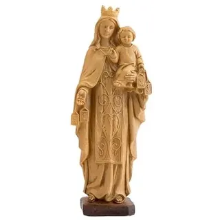 DRW Figur Jungfrau del Carmen aus Holz, handbemalt, 20 cm