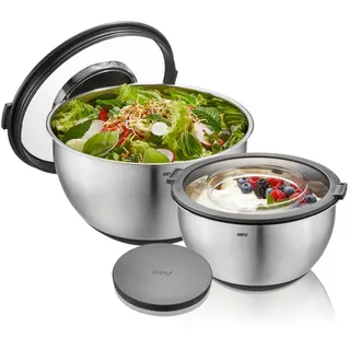 GEFU Schüssel Muovo 2tlg. Edelstahl Silber