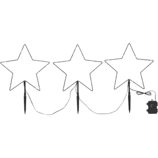 Sygonix Weihnachtsstern LED Warmweiß 0,0 m Schwarz