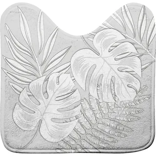 Douceur d'Intérieur Amber WC-Konturmatte (45 x 45 cm), Bedruckte Mikrofaser