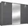 Schwebetürenschrank CORTONA 278 x 214 x 64 cm Grau