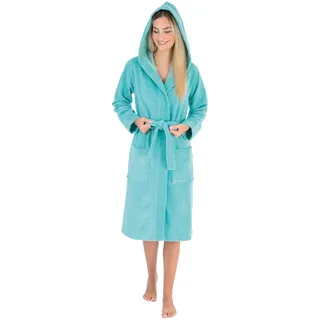 WeWo Fashion Damen Kapuzenmantel 4110 mit Kapuze M | glacier - blau