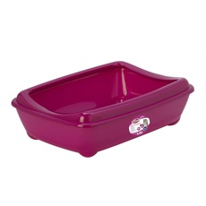 Offene Katzentoilette mit Rahmen 42cm, Gr. M, rosa, P-KITTYTRAY-MEDIUM-PI