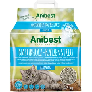 Anibest 10l (ca. 4,3kg) Naturholz Anibest Katzenstreu