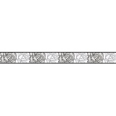 Bild selbstklebende Bordüre Stick ups 5,00 m x 0,05 m grau schwarz weiß Made in Germany 905024 9050-24