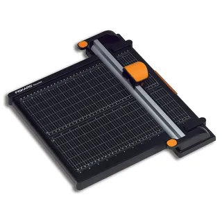 Fiskars Titanium Papierschneidemaschine, Ø 45 mm, A4, Schwarz/Orange, 1004640