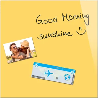 Sigel BeBoard Glas-Magnettafel 45,0 x 45,0 cm, sonnengelb