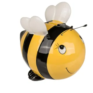 Out of the Blue 144343 - Spardose Biene mit Schloss 15x13cm