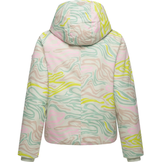 Winterjacke RAGWEAR "Winterjacke Amarrena", Damen, Gr. XS, grün (light mint), Obermaterial: 100% Polyester PES.  Obermaterial: Futter: 100% Polyester PES. 100% Polyester PES., lässig geschnitten hüftlang, hoch geschlossener Ausschnitt, Ärmel ohne Ärmelschlitz Rippstrickbündchen, Jacken Winterjacke, Wasserdichte Damen Steppjacke mit modischem Farbverlauf