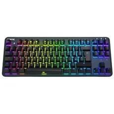 Fnatic miniSTREAK TKL Keyboard, RGB LED, schwarz - Nordic, Kailh Speed Silver