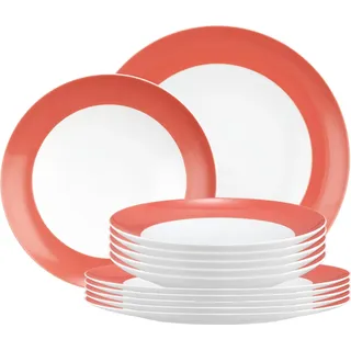 Seltmann Weiden Liberty Pure Colors Tafelservice 12-teilig - Flamingo Red - Rot