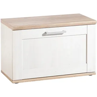 Xora Garderobenbank , Weiß, Lärchefarben, Eiche San Remo , Holzwerkstoff , 76x50x38 cm , Garderobe, Garderoben-Sets & Garderoben-Serien, Garderoben-Serien
