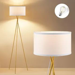 Home Sweet Home Moderne Stehleuchte - Lampenschirm Weiß - 53x53x138 - Weiß