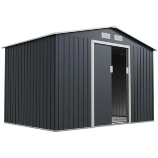 Juskys Geräteschuppen XL 2,77 x 1,91 m anthrazit
