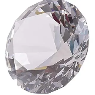 LONGWIN Briefbeschwerer mit Kristalldiamanten, 80 mm breit, für Zuhause, Veranstaltungsort, Dekorationen, massiv, transparent