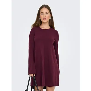 Only Midikleid Unifarben Rot 38