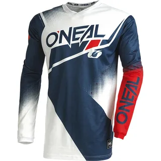 Oneal Element Racewear V.22 Motocross Jersey, blau/weiß/rot, M