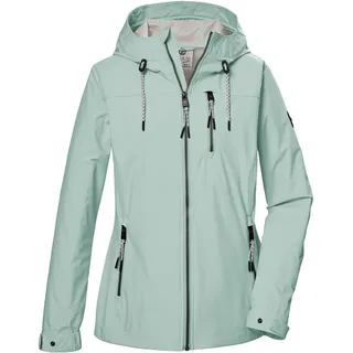 G.I.G.A. DX Damen, Softshelljacke/Outdoorjacke mit Kapuze GS 74 WMN SFTSHLL JCKT, light aquaverde, 46, 43052-000