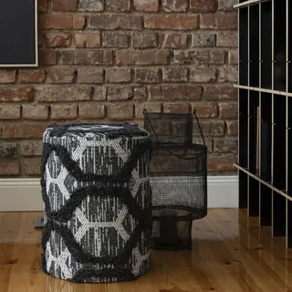 OBSESSION »Hocker My Nomad Pouf« 1 Stk. tlg. rund, Ø 36 cm, Höhe 50 cm, handgearbeitet, Wohnzimmer & Schlafzimmer