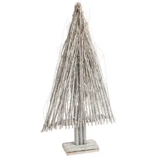 Dekobaum , Grauweiß , Holz , Ulme , Weihnachtsbaum , 40x75 cm , zum Stellen , Dekoration, Weihnachtsdekoration, Winterdeko