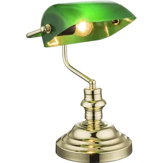 Globo Lighting Tischleuchte Metall messingfarben, 1x E27 - Gold