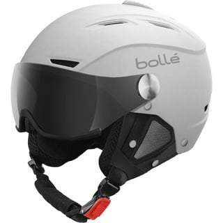 Bollé - BACKLINE VISOR White Matte - Silver Gun S 54-56cm, Skihelm, Small, Unisex Erwachsene