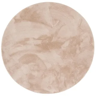 Pergamon Super Soft Pearl Fellteppich 160 x 160 cm Beige