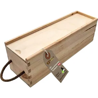Holzbox mit Deckel, Geschenkkiste, 35x10x11cm, rustikal