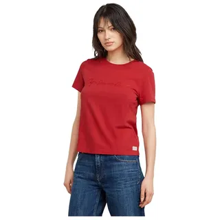 G-Star Damen G-Script Shiny Top, Rot (Baron D25064-A870-1828), M