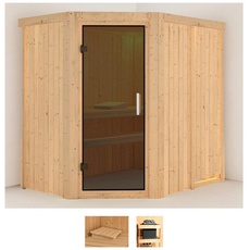 Bild Sauna »Swantje«, (Set), ohne Ofen beige