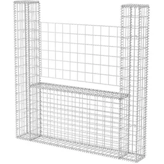 vidaXL Gabionenkorb U-Form 160 × 20 × 150 cm