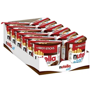 nutella & GO! – Knusprige Brot-Sticks und Nuss-Nugat-Creme – Idealer Snack für unterwegs und zwischendurch – 12 x 52 g