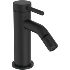 Ideal Standard Ceraline Nuovo Bidetarmatur ohne Ablaufgarnitur – Wassersparende Einhebel-Armatur in Schwarz (Silk Black)