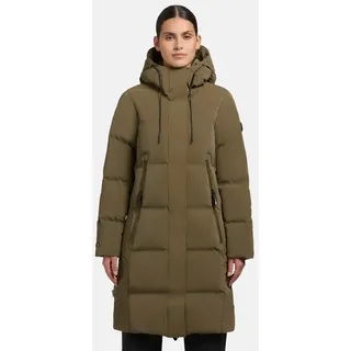 khujo Steppmantel Loni-YM gesteppter Wintermantel mit großer Kapuze grün XXL (44)