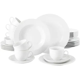SELTMANN WEIDEN Rondo Kombiservice 30-tlg. weiß unifarben