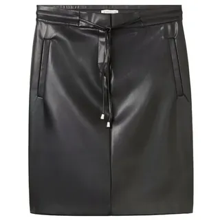Tom Tailor Bleistiftrock fake leather skirt DEEP BLACK 42