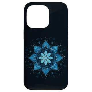 Blaue Schneeflocke Weihnachten Xmas Pyjama Pjs Familie Winter Hülle für iPhone 13 Pro