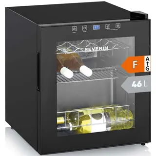 Severin Weinkühlschrank "WKS 8907" für 15 Stk. Standardflaschen á 075l für 15 Flaschen, 46 Liter Nutzinhalt, schwarz