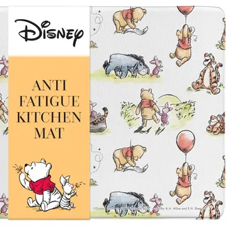 Disney Anti-Müdigkeit-Küchenmatten für den Boden – gepolsterte Küchenbodenmatten mit Rutschfester Unterseite – Wasserabweisende, leicht zu reinigende PVC-Schaumstoffmatte – Mickey, Minnie, Stitch