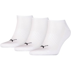 Bild Unisex Sneaker-Socken, Vorteilspack - Cushioned, Frottee-Sohle, Logo, einfarbig Weiß 43-46