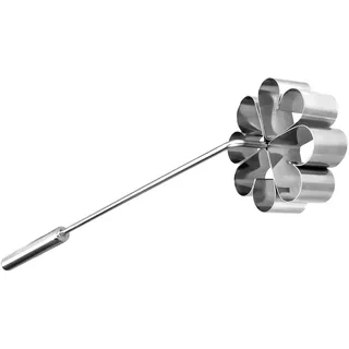 Levitantes Form Blume aus Edelstahl, Durchmesser 9 cm, ideal für Gebäck und Dessertdekoration.